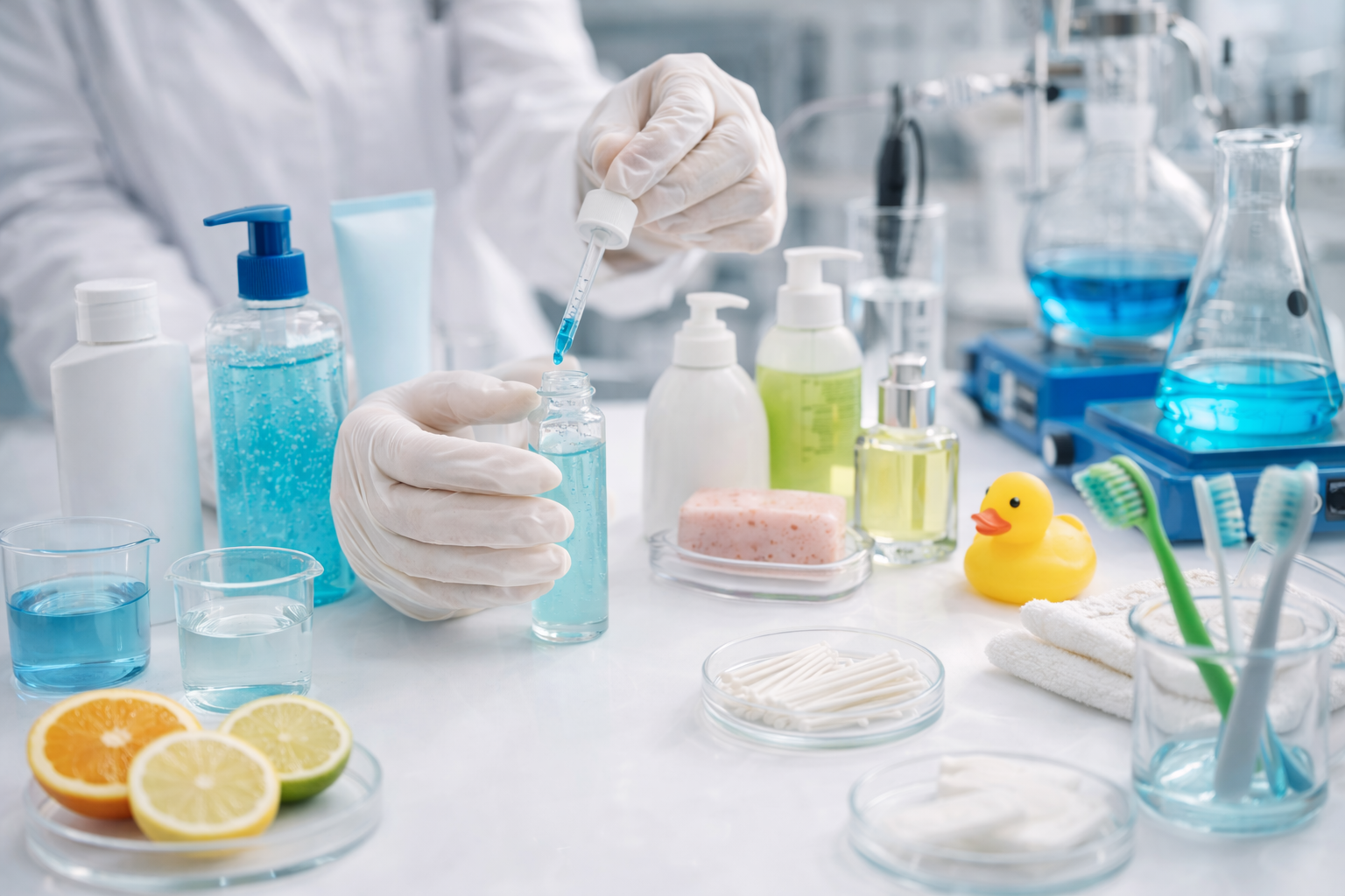 Análise de produtos de higiene e limpeza